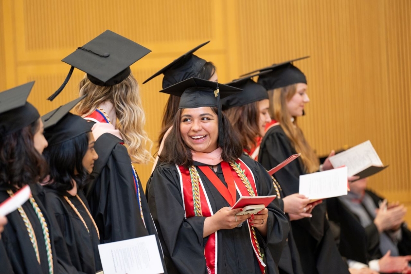 MPH students at graduation ceremony