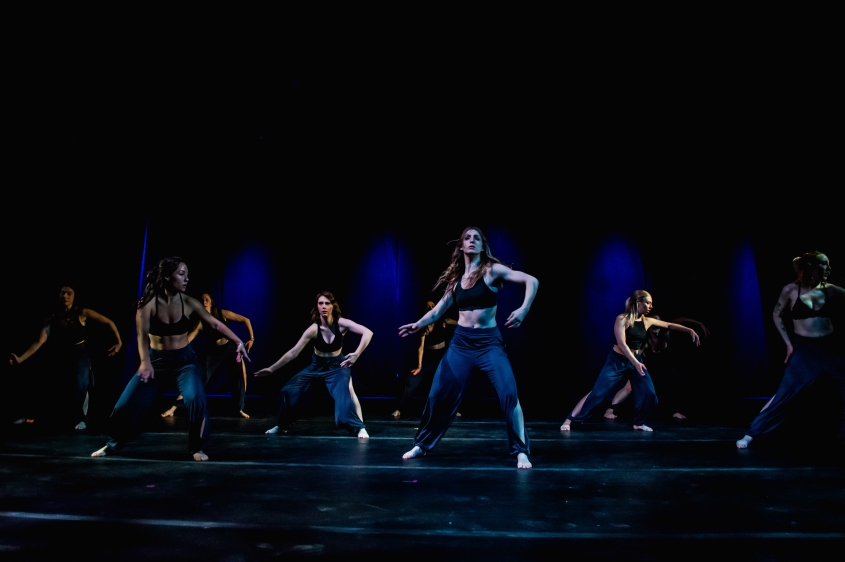 Members of Dance Collective, student organization, at their annual Showcase.