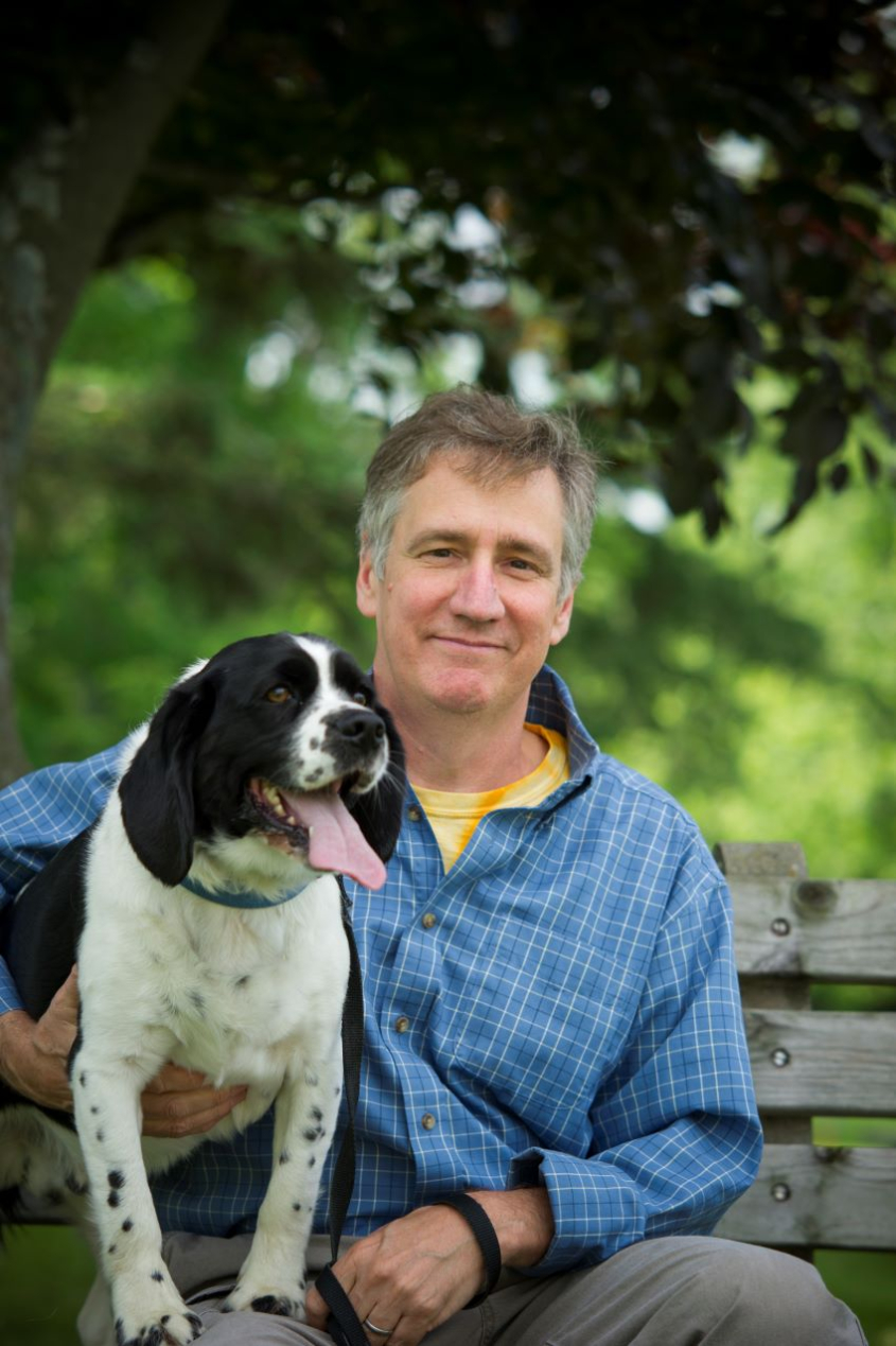 Scott Coonrod with dog