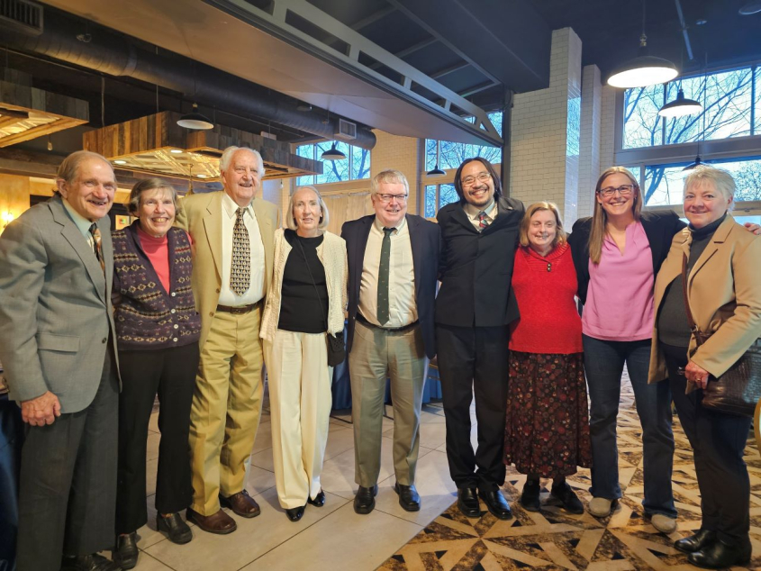 Dean Warnick and other Phi Zeta members