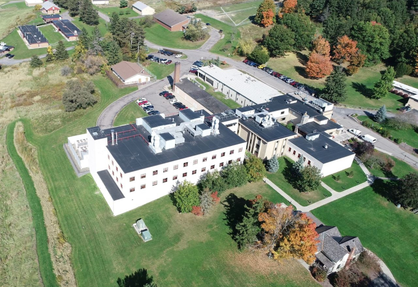 aerial view of Baker Institute
