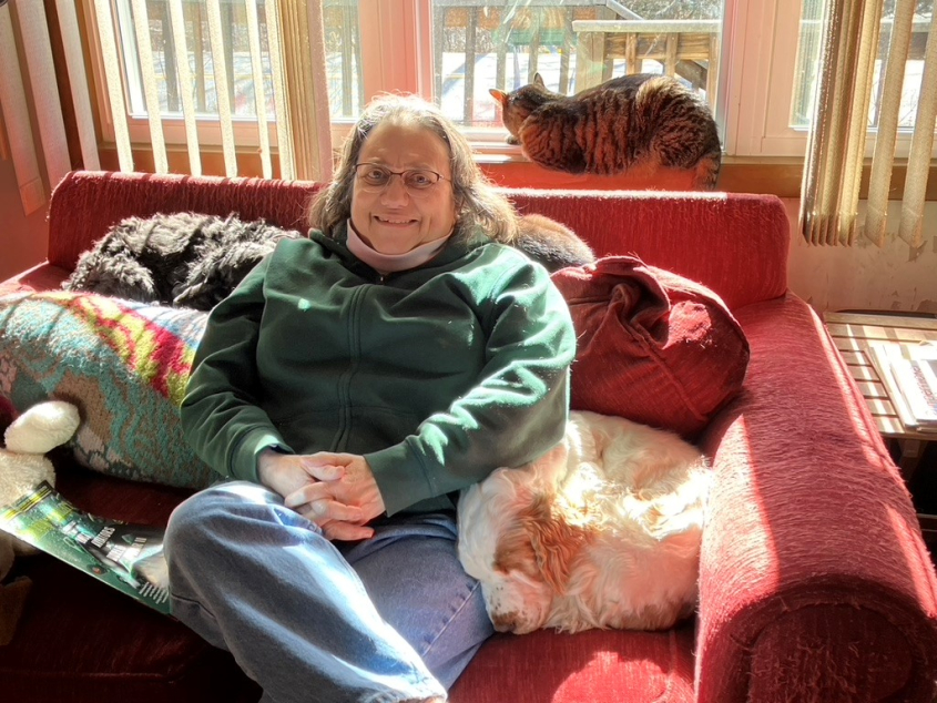 Judith Felsten and her pets