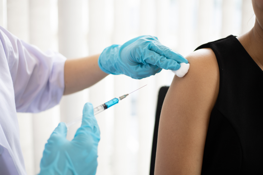 person receiving a vaccine
