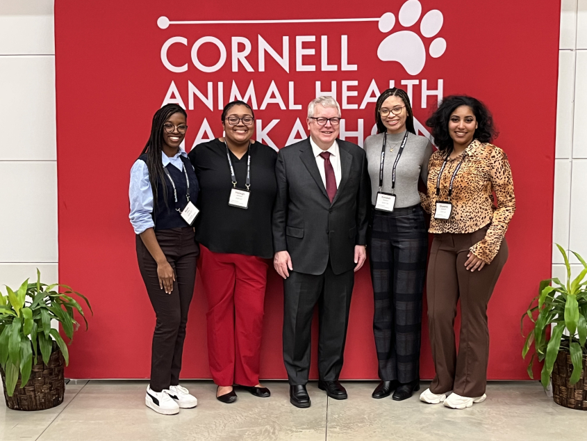 Dean Warnick with Tuskegee students
