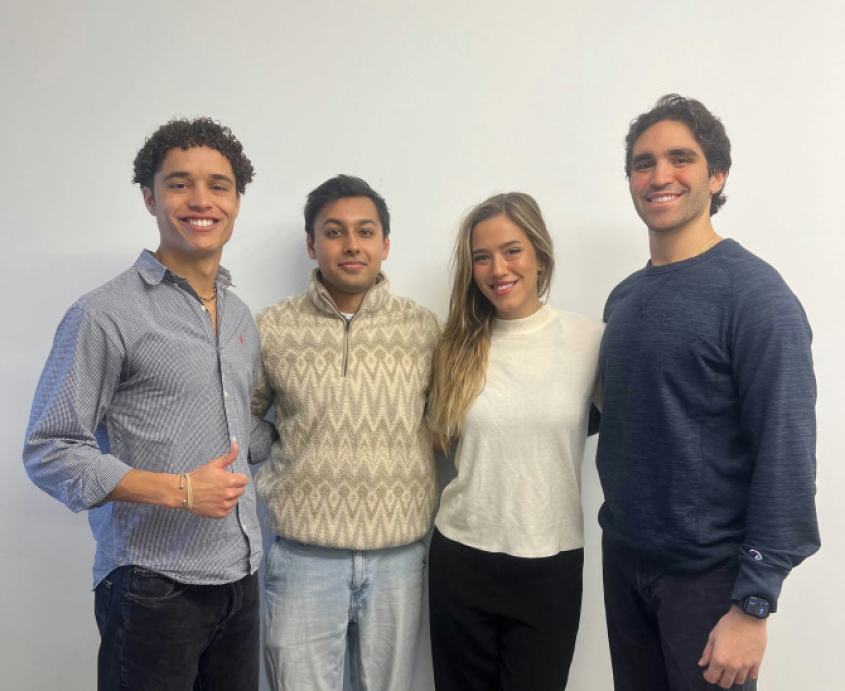 A group of students posing together
