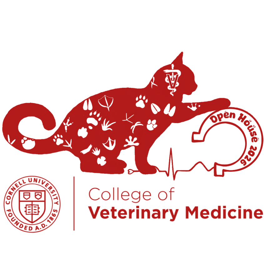 2026 Open House logo. Cat playing with a horseshoe with the words "Open House 2026." 