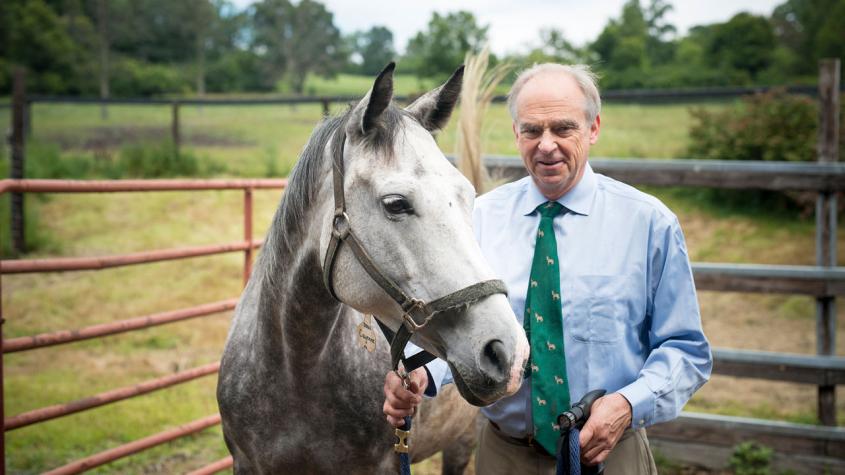 Dr. Doug Antczak with horse