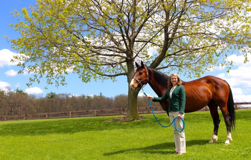Heidi Reesink and a horse
