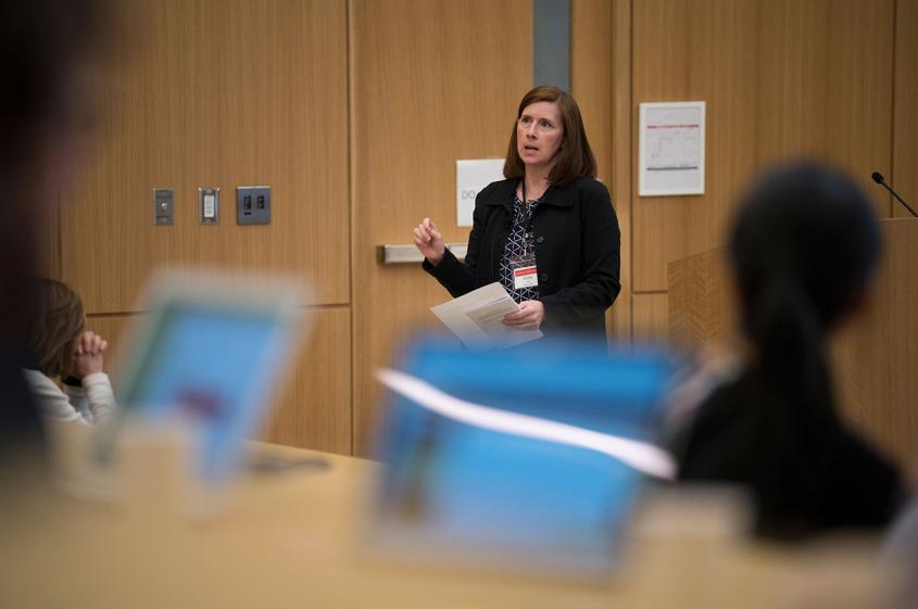 Dr. Cynthia Leifer speaks at the Immunology in Health and Disease Symposium