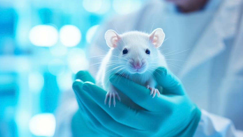 mouse in a lab