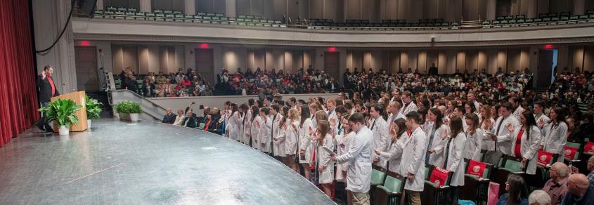 students at the 2019 White Coat Ceremony