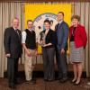 From L to R: Commissioner Richard Ball – NYS Department of Agriculture & Markets, Dr. Peter Ostrum, Dr. Stacy Kenyon, Dr. Craig Pauly, Elizabeth Claypoole – NYS Ag Society President. (Courtesy Photo)