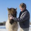 Bettina Wagner and an Icelandic horse