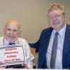 Dr. Samuel Bender with Dean Lorin Warnick at the CVM reunion