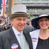 Doug and Wendy Antczak at the Ascot races