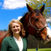 Heidi Reesink with horse at the Cornell Equine Park