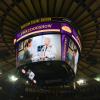 CUVS on jumbotron at Madison Square Garden