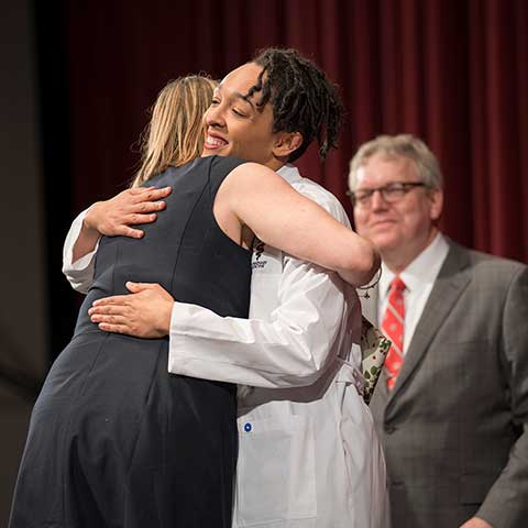 Third-year student awarded her white coat